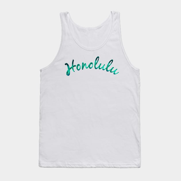 honolulu Tank Top by FromBerlinGift